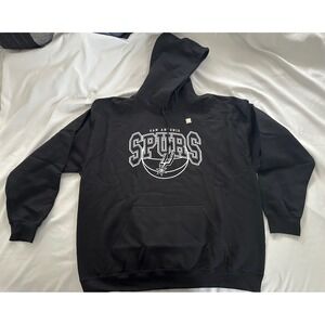 Junk Food San‎ Antonio Spurs NBA Black Hoodie XL Front Pocket Sweatshirt Mens